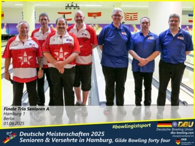 Foto des Albums: Fotoalbum 7 von den Deutschen Meisterschaften 2025 der Seniorinnen, Senioren & Versehrte in Hamburg, Gilde Bowling forty four