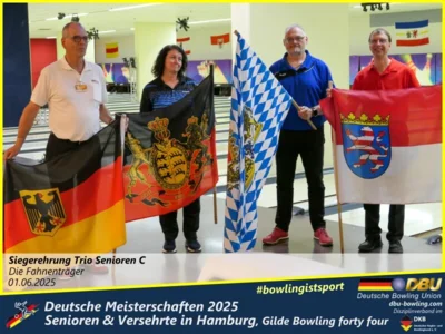 Foto des Albums: Fotoalbum 7 von den Deutschen Meisterschaften 2025 der Seniorinnen, Senioren & Versehrte in Hamburg, Gilde Bowling forty four