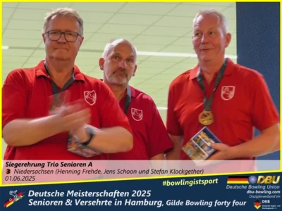 Foto des Albums: Fotoalbum 7 von den Deutschen Meisterschaften 2025 der Seniorinnen, Senioren & Versehrte in Hamburg, Gilde Bowling forty four