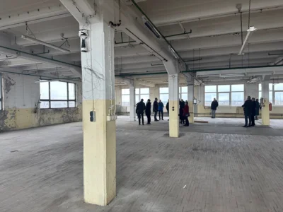 Im Dachgeschoss von Geb&auml;ude 13 soll ein Restaurant entstehen 