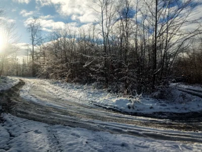 Spuren im Schnee  (Bild vergr&ouml;&szlig;ern)