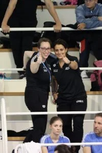 Bild: HSV Vizepräsidentin Leistungssport Barbara-Maria Birke mit HSV Leistungssportdirektorin Shila Sheth