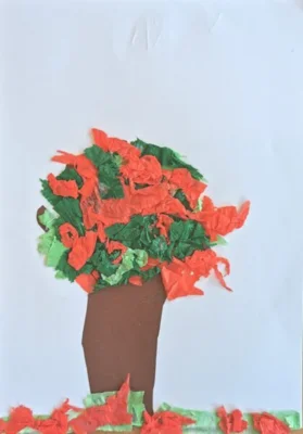 Foto des Albums: Grundschulkinder malen Apfelbilder