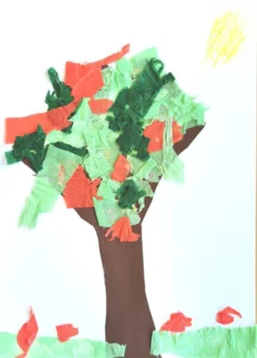 Foto des Albums: Grundschulkinder malen Apfelbilder