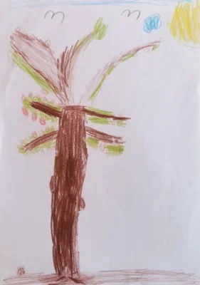 Foto des Albums: Grundschulkinder malen Apfelbilder