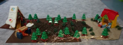 Ein geheimsnisvoller M&auml;rchenwald faszinierte die Kinder sehr.  (Bild vergr&ouml;&szlig;ern)
