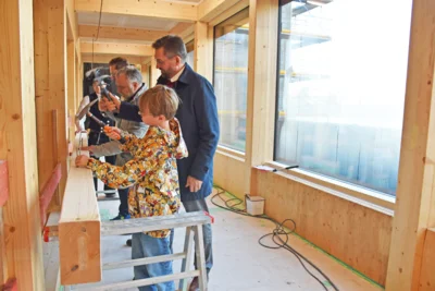 Foto des Albums: Richtfest für den Erweiterungsbau der Grundschule Wandlitz