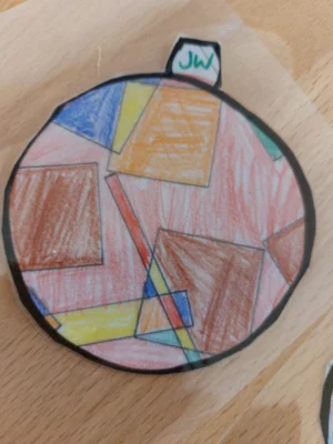 Foto des Albums: Klasse 2 - Weihnachtskugeln nach Wassily Kandinsky