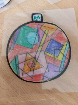 Foto des Albums: Klasse 2 - Weihnachtskugeln nach Wassily Kandinsky