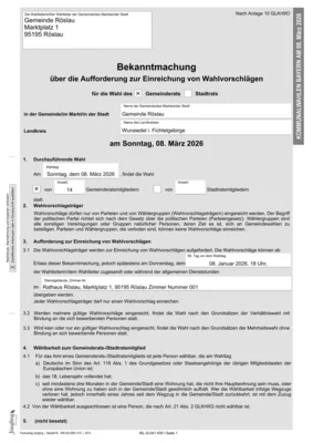 Foto des Albums: Wahlen 2026