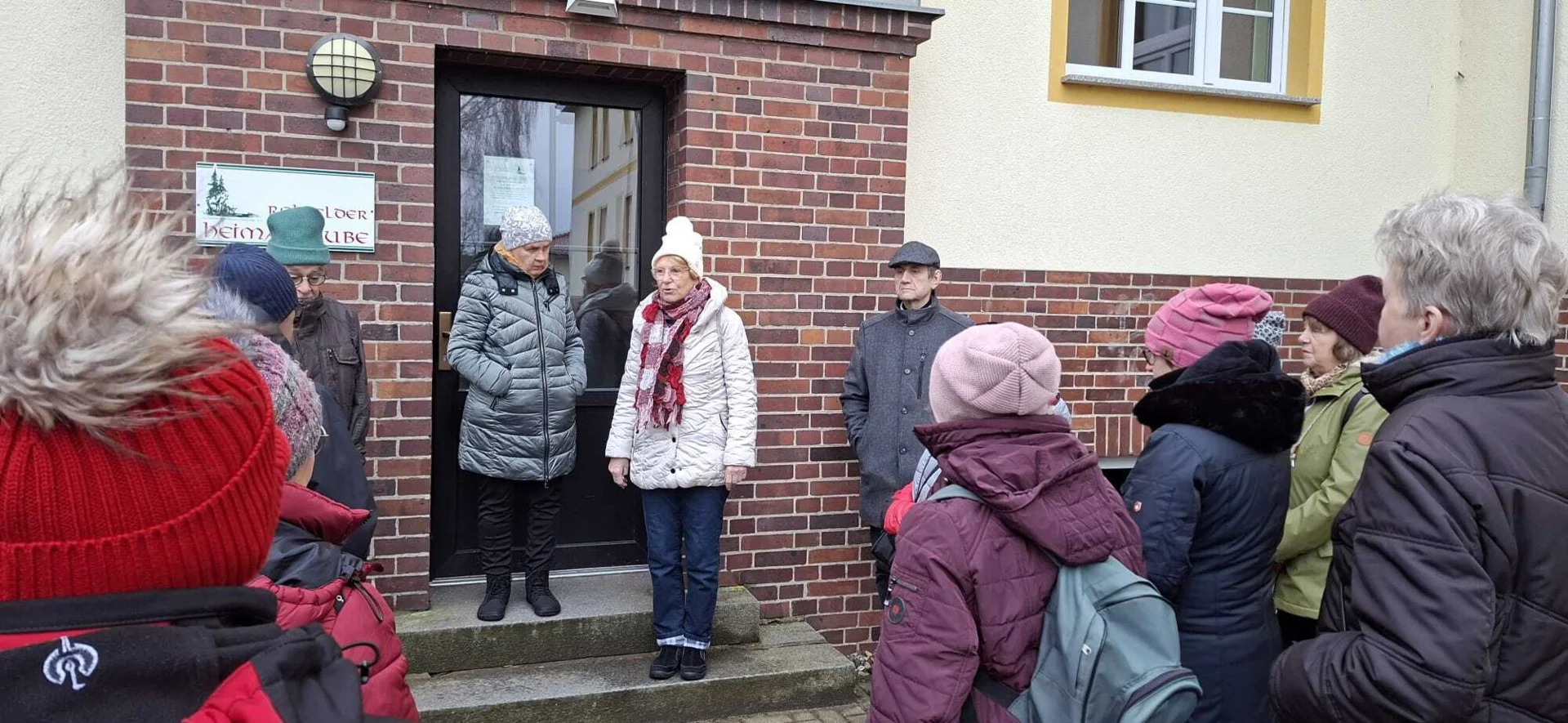 Bild: Begrüßung durch Angelika