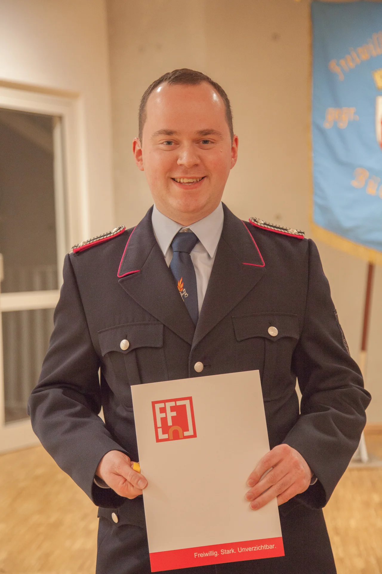 Bild: Beförderung zum Hauptfeuerwehrmann