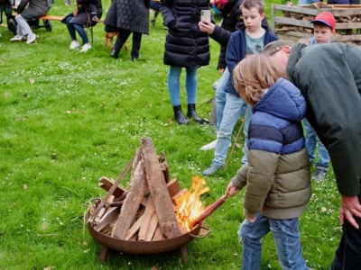 Foto des Albums: Eindrücke vom Osterfeuer am Backhaus.