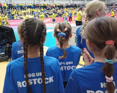 Foto des Albums: 2025 Einlauf-Kinder beim Schweriner Volleyball-Heimspiel