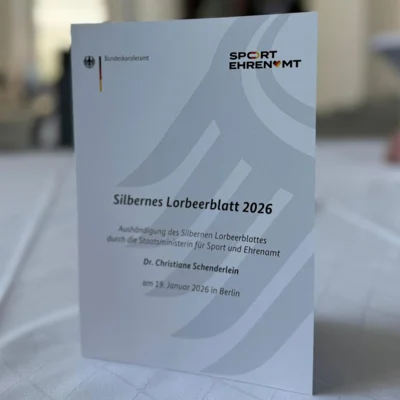 Silbernes Lorbeerblatt 2026. Foto: privat 