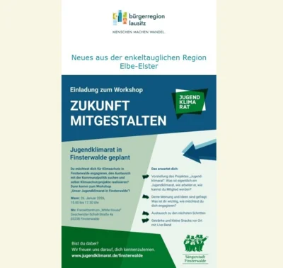 Workshop: Jugendklimarat in Finsterwalde geplant  (Bild vergr&ouml;&szlig;ern)