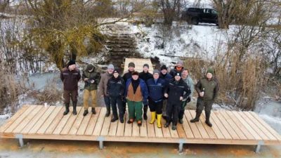 Nach getaner Arbeit herrscht Freude &uuml;ber das Erreichte. 