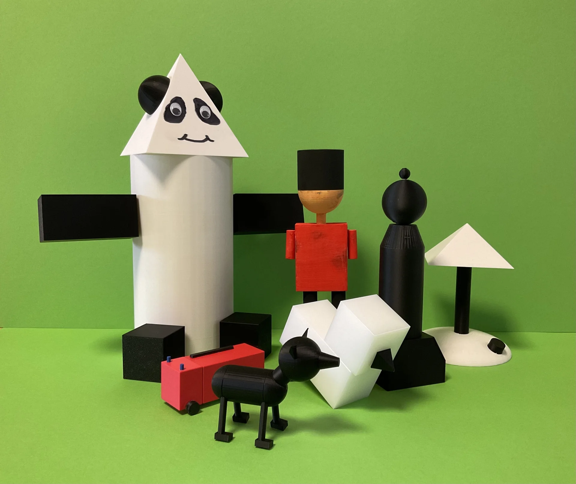 Bild: Robert, Noah, Emil, Ruslana, Celine, Edwin und Kai haben die Aufgabe mit 3D-Druck gelöst.