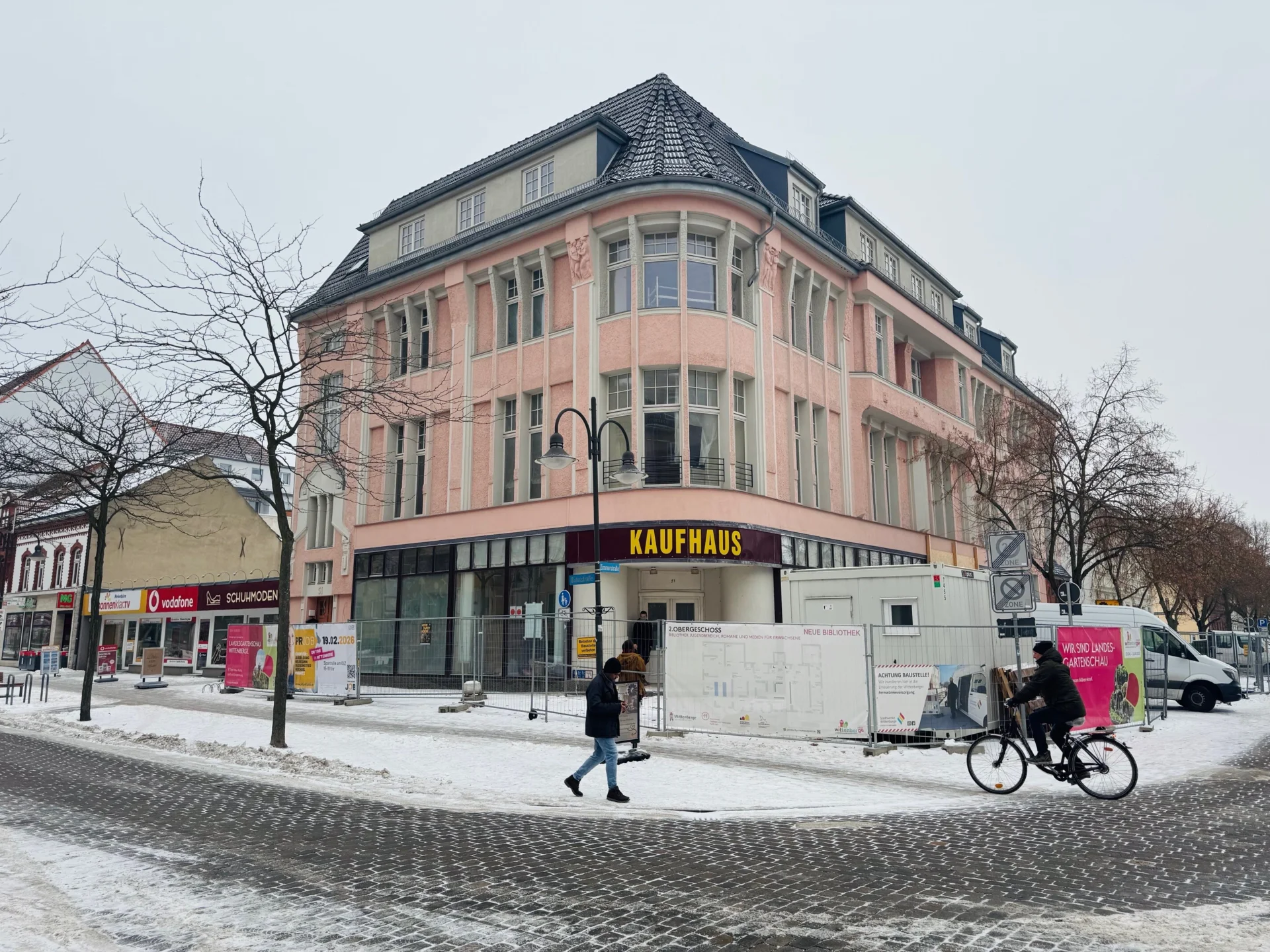 Bild: Blick auf das ehemalige Kaufhaus Magnet an der Bahnstraße und Zimmerstraße