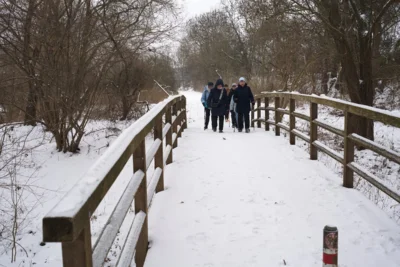 Winterwandern im Hin&uuml;berschen Garten  (Bild vergr&ouml;&szlig;ern)