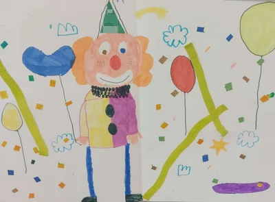 Foto des Albums: Clowns 🤡 zeichnen und gestalten Klasse 3