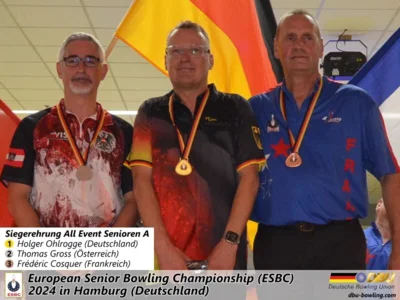 Foto des Albums: Fotoalbum von den European Seniors Bowling Championships (ESBC) 2024 in Hamburg (Deutschland)