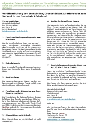 Foto des Albums: Datenschutz-Grundverordnung (DSGVO) gemäß Art. 13