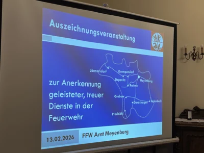 Foto des Albums: Prämien- und Ehrungsveranstaltung für treue Dienste in der Feuerwehr des Amtes Meyenburg