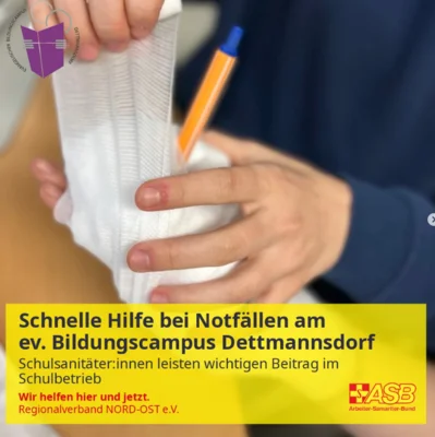 Foto des Albums: Schulsanitätsdienst in der Evangelischen Bildungscampus Dettmannsdorf gGmbH als wichtiger Pfeiler der Schulsicherheit