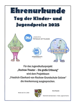 Urkunde Kinder- und Jugendpreis 2025  (Bild vergr&ouml;&szlig;ern)