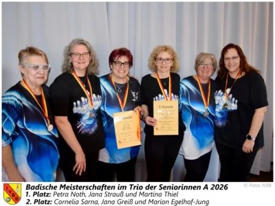 Foto des Albums: Badische Trio-Meisterschaften 2026 der Seniorinnen & Senioren