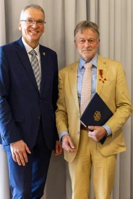 Landrat B&ouml;ther und Ulrich Ostermann 