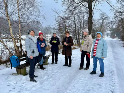 Kleine Rast zwischen Kirchdorf + Egestorf  (Bild vergr&ouml;&szlig;ern)