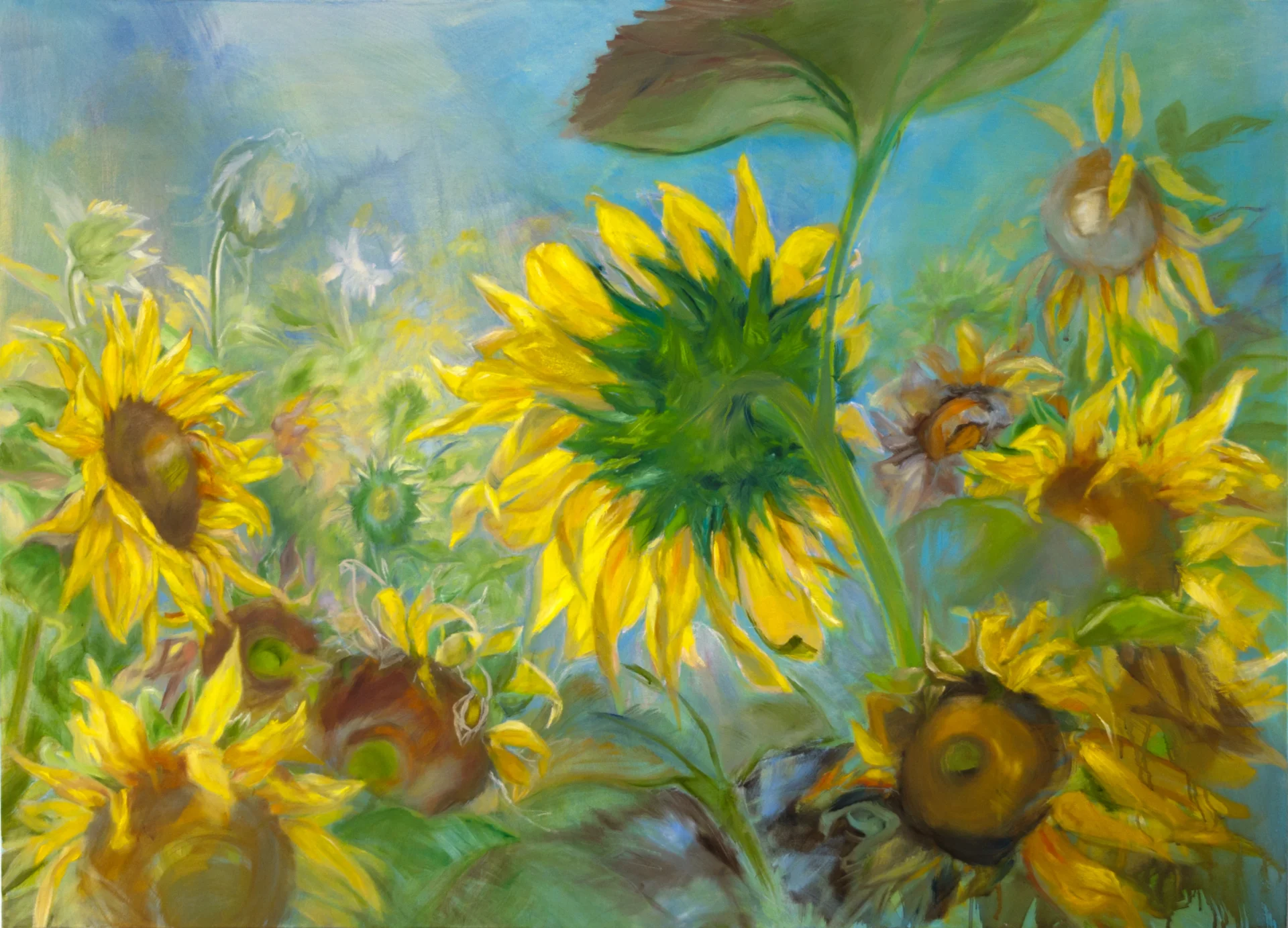 Bild: 1  Aufbruch, 140x100cm, Öl auf Leinwand, 2024