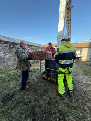 Foto des Albums: Das Storchennest ist aufgetellt