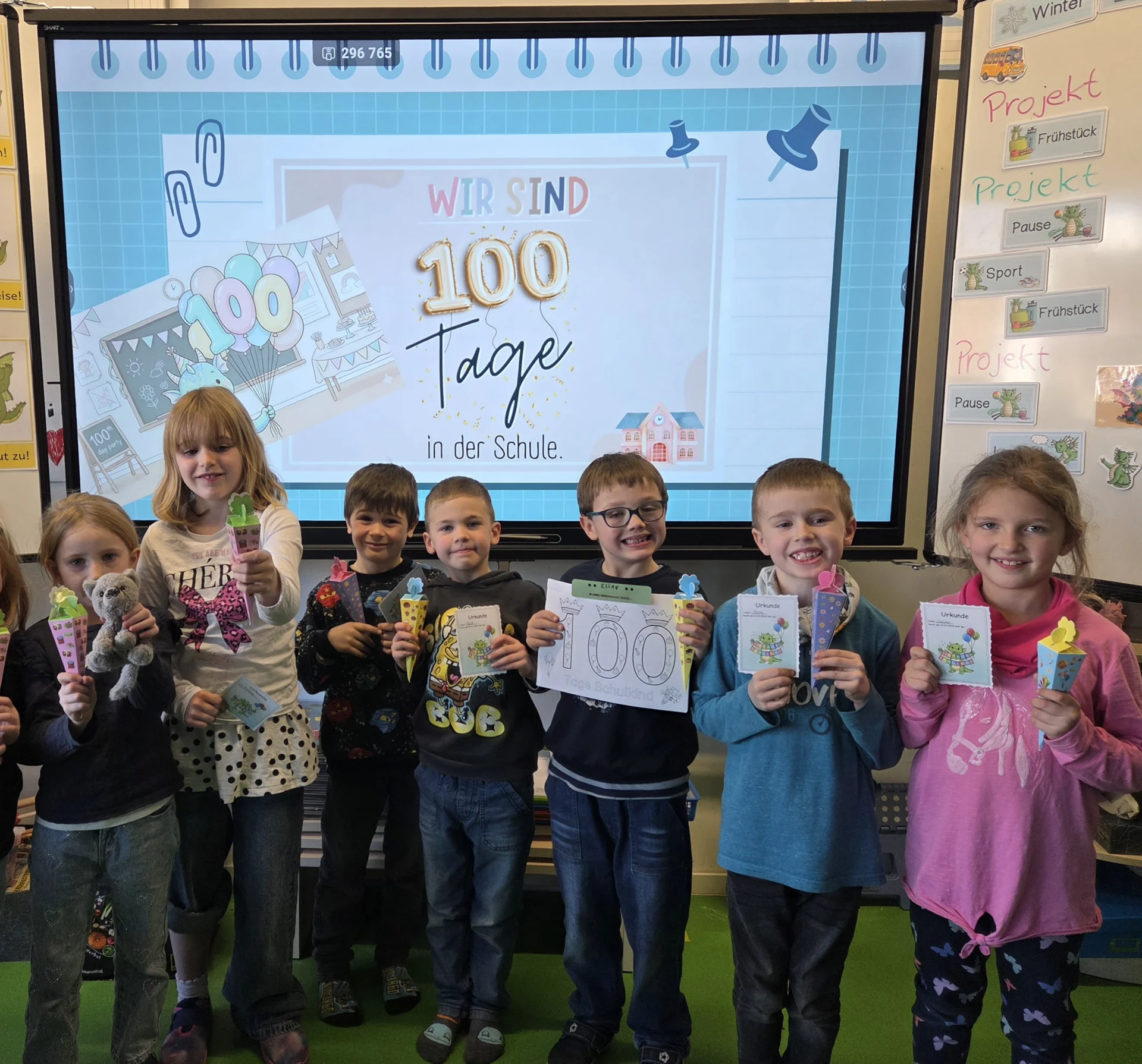 Bild: 100 Tage Schulkind