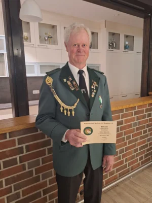 60 Jahre im Sch&uuml;tzenverein: Cord Quast 