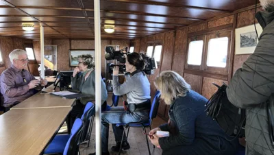 Foto des Albums: „Making-of“ auf der RIESA – Dreharbeiten zum Podcast mit dem RBB