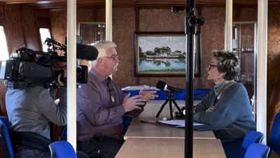 Foto des Albums: „Making-of“ auf der RIESA – Dreharbeiten zum Podcast mit dem RBB