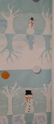 Stufe 4 Scherenschnitte - Winterlandschaft  (Bild vergr&ouml;&szlig;ern)