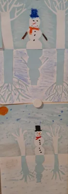 Stufe 4 Scherenschnitte - Winterlandschaft (2)  (Bild vergr&ouml;&szlig;ern)