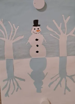 Stufe 4 Scherenschnitte - Winterlandschaft (3)  (Bild vergr&ouml;&szlig;ern)
