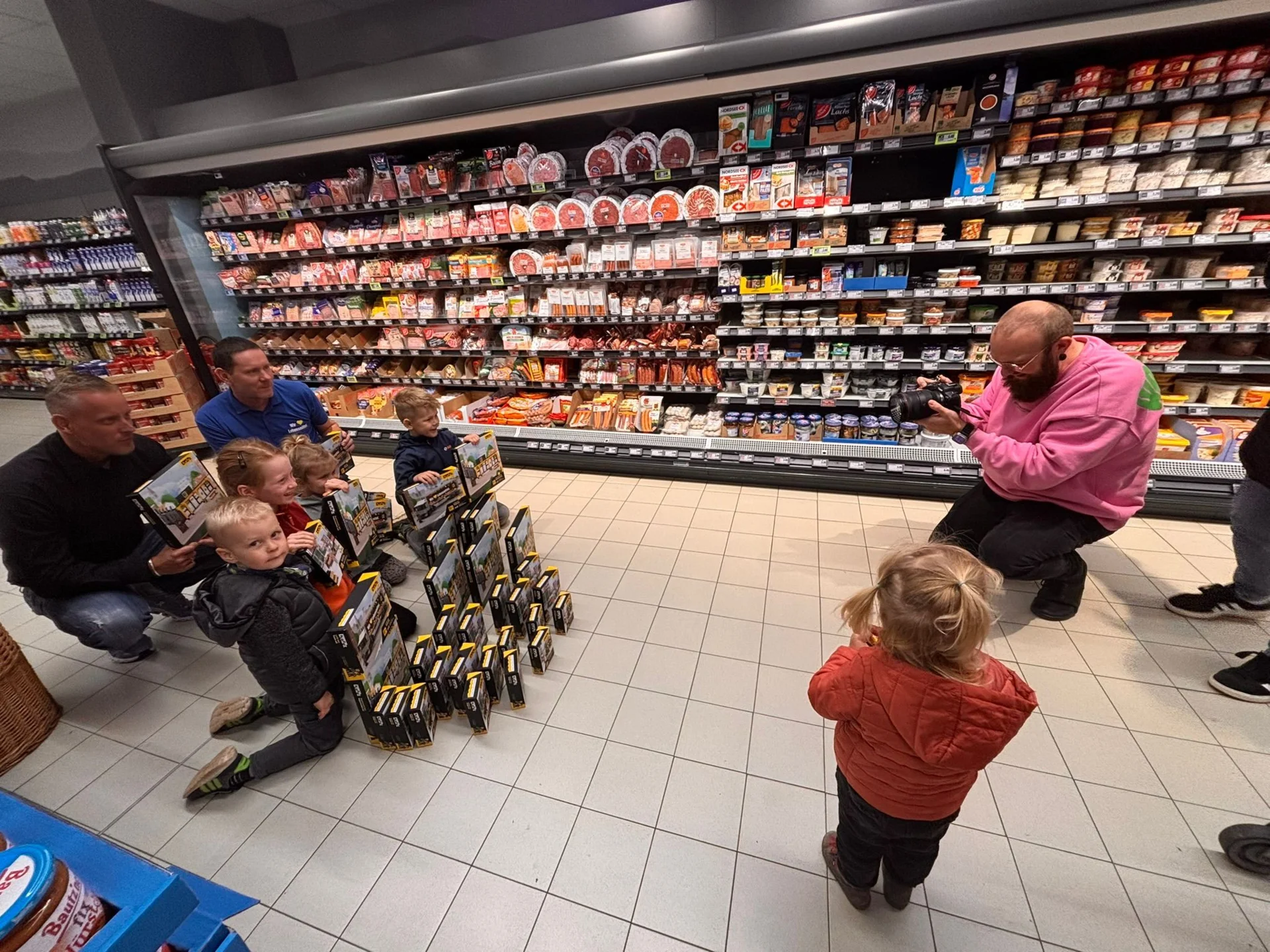 Bild: Fotoshooting im Edeka Gabriel in Niederwiesa.
