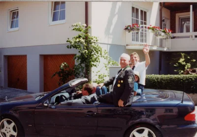 Vorschaubild: Alban Ringwald mit Bürgermeister Marcus Dietrich