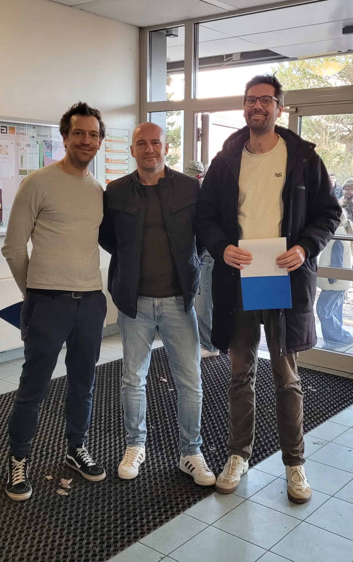 Bild: Türsteher Herr Wolgast, Herr Zwirner und Herr Niehaus