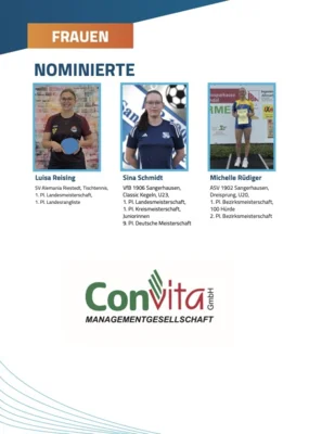 Foto des Albums: Nominierungsheft 32. Sportlerball