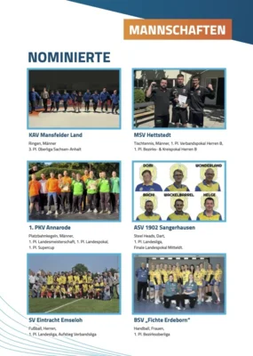 Foto des Albums: Nominierungsheft 32. Sportlerball