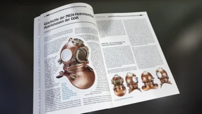 Foto des Albums: Untersuchung eines historischen MEDI-Helmtaucheranzugs