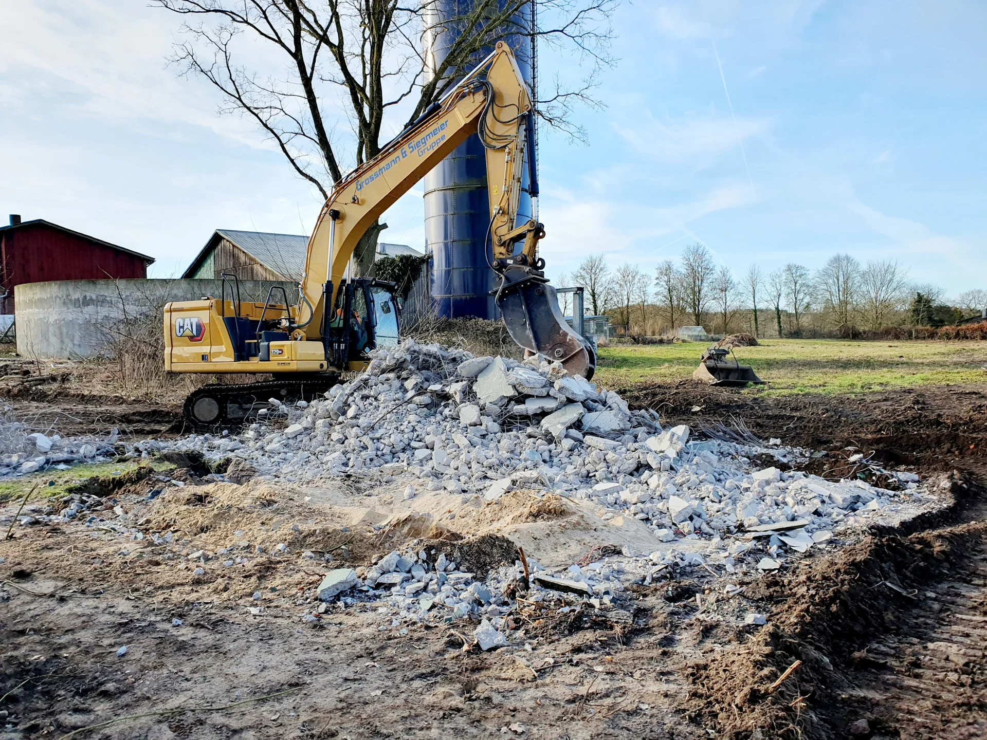 Bild: Abriss der Garagen