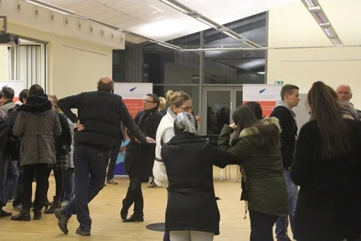 Bild: Das Forum des BK Ostvest als Zentrum für professionelle Schullaufbahnberatung Individuelle Beratung fand an elf verschiedenen Ständen statt.